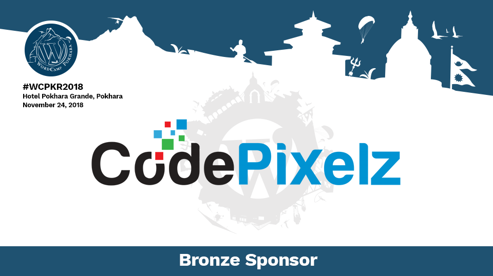 Thank you Code Pixelz for being Bronze Sponsor