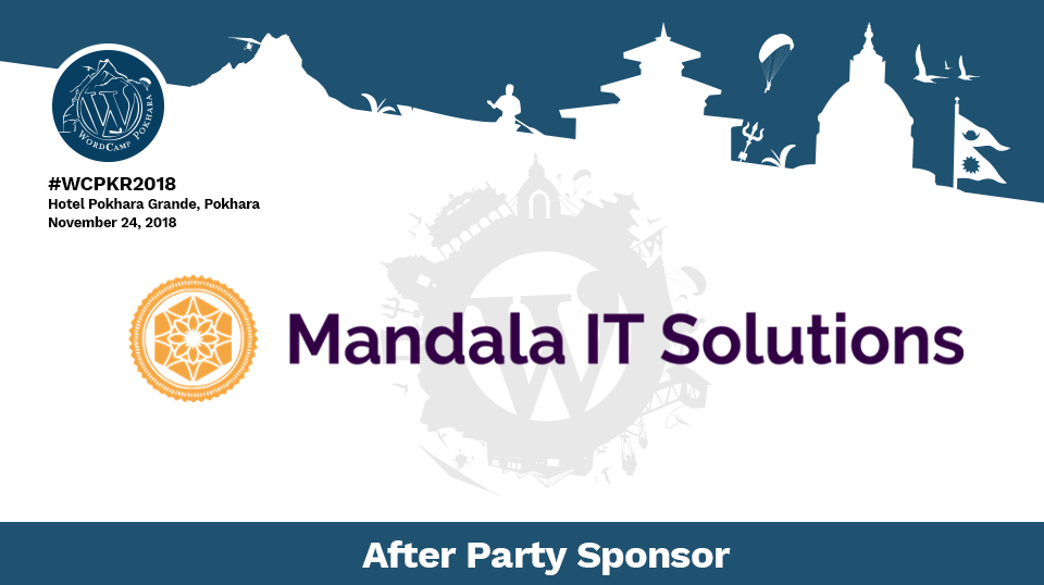 Thank you Mandala IT Solutions Pvt. Ltd. for being After Party Sponsor
