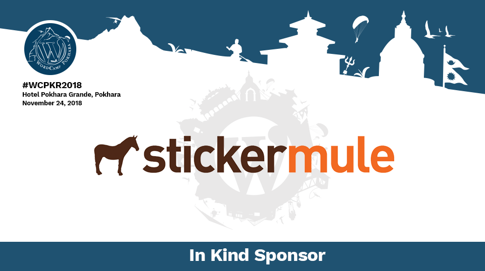 Thank you Stickermule for being In-Kind Sponsor