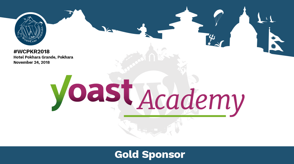 Thank you Yoast Academy for being Gold Sponsor